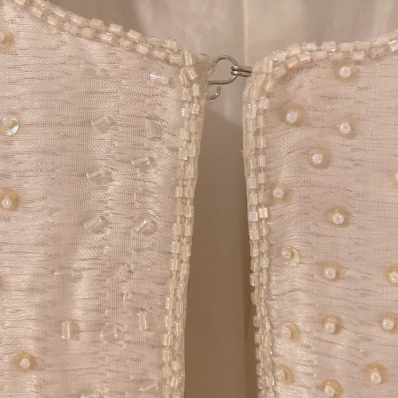 Louis Feraud Evening Jacket Silk with Pearl Embelishment Size 6 - Picture 13 of 15